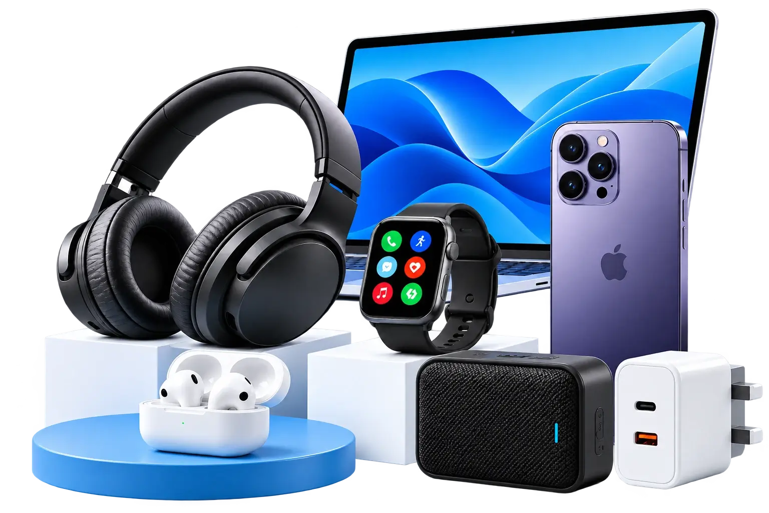 Modern Tech Gadget Showcase